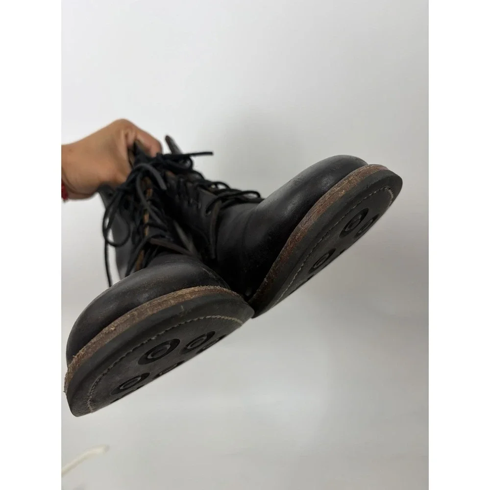 Oak Street Bootmakers Leather Trench Boots Size 11 D Natural Dainite Soles USA